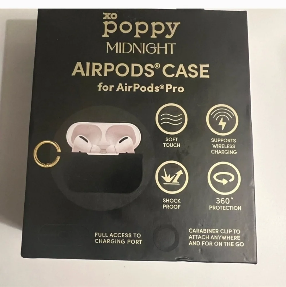 🖤▪️XO poppy ▪️Midnight Smooth  AirPods Pro Case